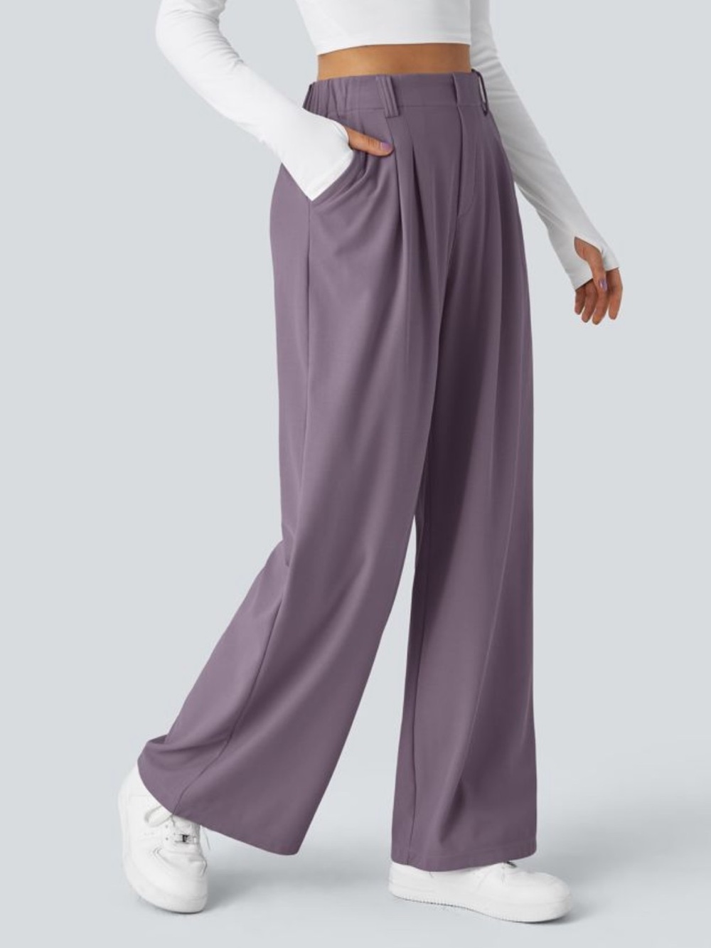 Halara Flex High Waisted Pocket
Wide Leg Waffle Work Pants